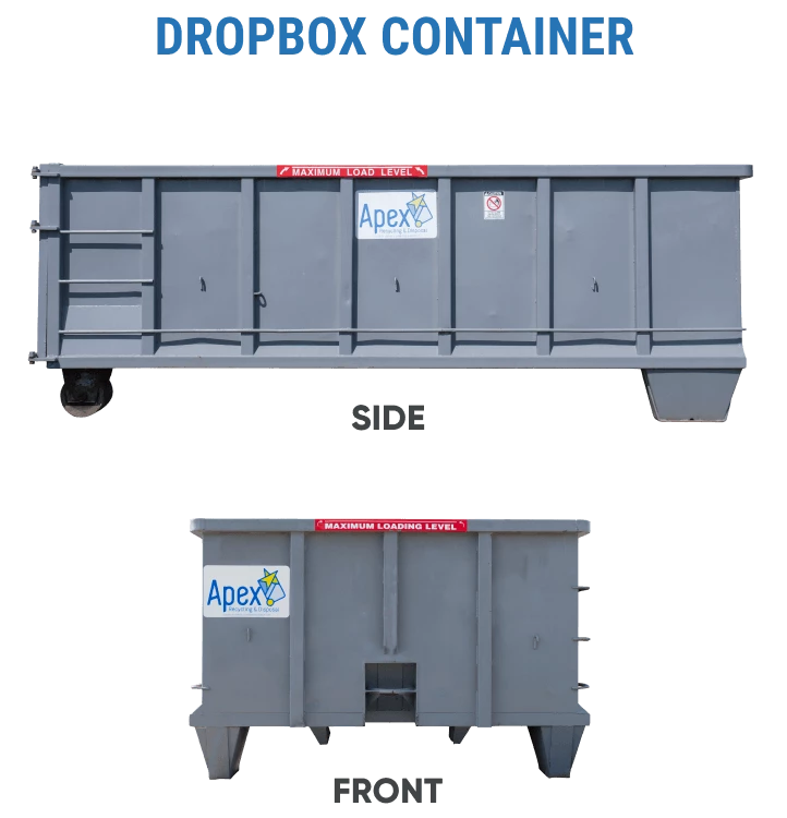 Dropbox Container - Front and Side View